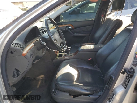 2001 Mercedes-Benz S-Class with VIN WDBNG70J41A209979, listed as a Copart auction lot 89027805 with 166,423 mi miles and Clean Title. Bid and sale history available at carsss.com. Image 7.