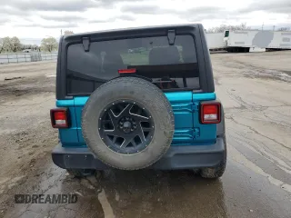 2020 Jeep Wrangler Sport S with VIN 1C4GJXAN3LW202881, listed as a Copart auction lot 53706335 with 47,743 mi miles and Salvage title. Bid and sale history available at DreamBid. Image 6.