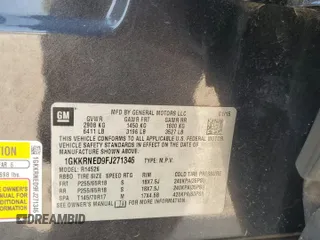 2015 GMC Acadia SLE with VIN 1GKKRNED9FJ271346, listed as a Copart auction lot 69093464 with 173,484 mi miles and Salvage Title. Bid and sale history available at DreamBid. Image 13.