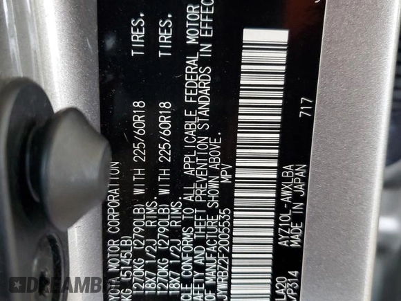 2015 Lexus NX 300h with VIN JTJYWRBZ2F2005535, listed as a Copart auction lot 58945035 with 110,363 mi miles and Salvage title. Bid and sale history available at DreamBid. Image 13.