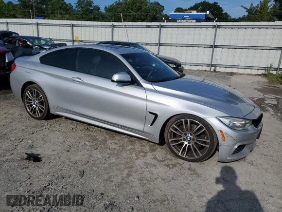 2015 BMW 4 Series 428i z VIN WBA3N3C5XFK232185, wystawiony jako Copart lot #59883035 z przebiegiem 119 548 mil mil oraz Szkoda całkowita • Salvage title. Historia ofert i sprzedaży dostępna na DreamBid. Obrazek 4.