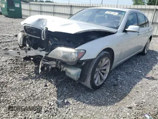 2008 BMW 7 Series 750Li with VIN WBAHN83568DT80490, listed as a Copart auction lot 61867155 with 163,596 mi miles and Salvage title. Bid and sale history available at DreamBid. Image 1.