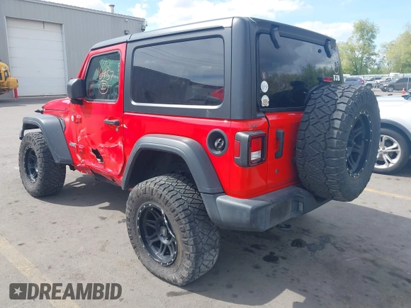2019 Jeep Wrangler Sport S z VIN 1C4GJXAG4KW652569, wystawiony jako IAAI lot #42116457 z przebiegiem 46 007 mil mil oraz . Historia ofert i sprzedaży dostępna na DreamBid. Obrazek 3.