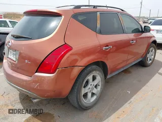 2005 Nissan Murano SE with VIN JN8AZ08T55W325115, listed as a IAAI auction lot 42036833 with 235,455 mi miles and . Bid and sale history available at DreamBid. Image 4.