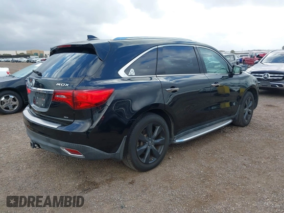 2016 Acura MDX w/Advance with VIN 5FRYD4H98GB002803, listed as a IAAI auction lot 41544124 with 110,310 mi miles. Bid and sale history available at carsss.com. Image 4.