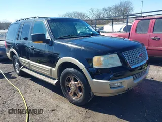 2006 Ford Expedition Eddie Bauer z VIN 1FMPU18586LA99064, wystawiony jako IAAI lot #41641468 z przebiegiem 202 171 mil mil oraz . Historia ofert i sprzedaży dostępna na DreamBid. Obrazek 1.