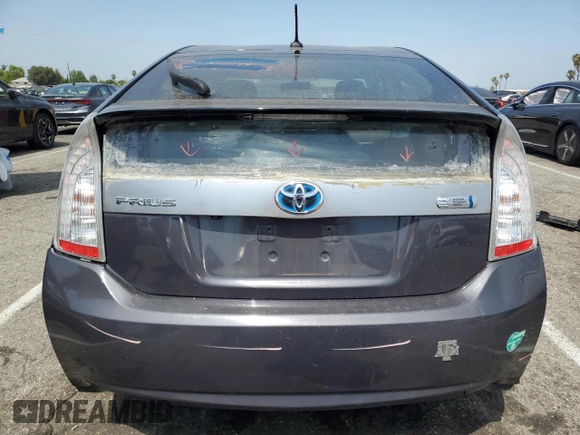 2012 Toyota Prius with VIN JTDKN3DP4C3006468, listed as a Copart auction lot 61758325 with 124,796 mi miles and Salvage title. Bid and sale history available at DreamBid. Image 6.