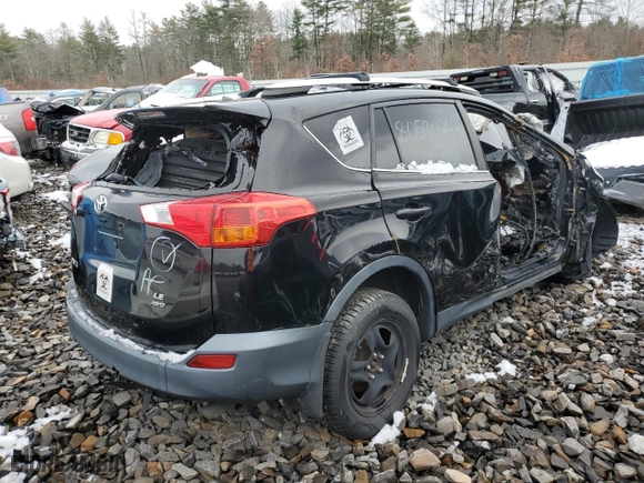 2013 Toyota RAV4 LE with VIN 2T3BFREV6DW021453, listed as a Copart auction lot 85927574 with 0 mi miles and Non Repairable. Bid and sale history available at carsss.com. Image 3.