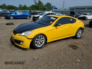 2010 Hyundai Genesis Coupe Grand Touring z VIN KMHHU6KH3AU021363, wystawiony jako Copart lot #61019575 z przebiegiem Nie podano mil oraz Szkoda całkowita • Salvage title. Historia ofert i sprzedaży dostępna na DreamBid. Obrazek 1.