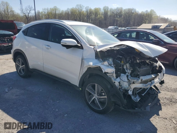 2021 Honda HR-V EX with VIN 3CZRU6H57MM717376, listed as a Copart auction lot 52577585 with 37,623 mi miles and Salvage Title. Bid and sale history available at carsss.com. Image 4.