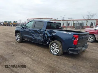 2021 Chevrolet Silverado 1500 Custom with VIN 1GCPYBEK0MZ440542, listed as a IAAI auction lot 41209792 with 40,302 mi miles and . Bid and sale history available at DreamBid. Image 3.
