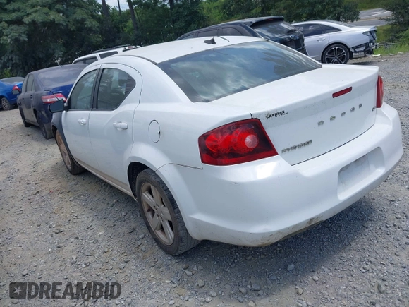2013 Dodge Avenger SXT with VIN 1C3CDZCB1DN708483, listed as a IAAI auction lot 42702833 with 185,681 mi miles and . Bid and sale history available at DreamBid. Image 3.