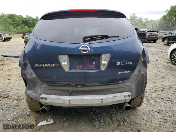 2007 Nissan Murano S with VIN JN8AZ08W47W617786, listed as a Copart auction lot 54639074 with 158,497 mi miles and Salvage Title. Bid and sale history available at carsss.com. Image 6.