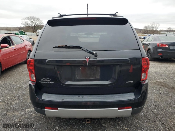 2009 Pontiac Torrent with VIN 2CKDL43F696234012, listed as a Copart auction lot 79413434 with 144,308 mi miles and Non Repairable. Bid and sale history available at carsss.com. Image 6.