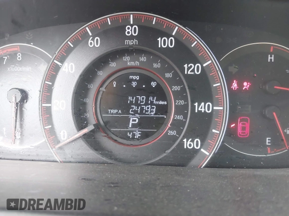 2017 Honda Accord Sedan Sport with VIN 1HGCR2F51HA049314, listed as a IAAI auction lot 42074357 with 147,914 mi miles. Bid and sale history available at carsss.com. Image 15.