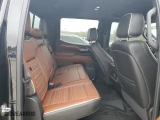 2023 GMC Sierra 1500 Denali Ultimate with VIN 1GTUUHEL1PZ119317, listed as a Copart auction lot 79717174 with 28,667 mi miles and Salvage Title. Bid and sale history available at carsss.com. Image 10.