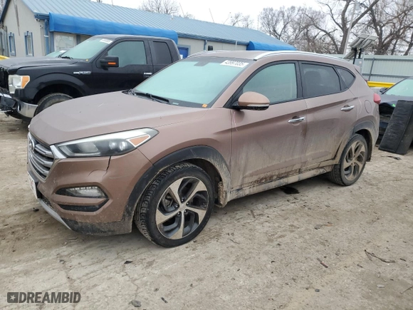 2017 Hyundai Tucson Value with VIN KM8J33A25HU321870, listed as a Copart auction lot 43997035 with 154,450 mi miles and Salvage Title. Bid and sale history available at carsss.com. Image 1.