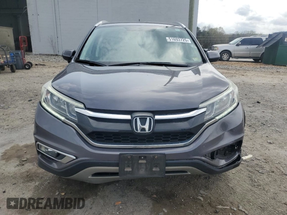 2015 Honda CR-V EX-L with VIN 2HKRM3H78FH549925, listed as a Copart auction lot 51693725 with 116,637 mi miles and Salvage Title. Bid and sale history available at carsss.com. Image 5.