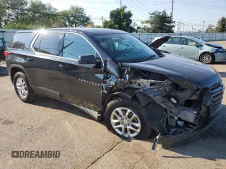 2020 Chevrolet Traverse LS z VIN 1GNERFKW1LJ131086, wystawiony jako Copart lot #64578495 z przebiegiem 114 958 mil mil oraz Szkoda całkowita • Salvage title. Historia ofert i sprzedaży dostępna na DreamBid. Obrazek 4.