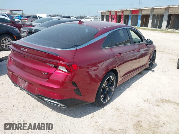 2022 Kia K5 GT-Line z VIN 5XXG64J25NG140300, wystawiony jako IAAI lot #41935077 z przebiegiem 51 279 mil mil oraz . Historia ofert i sprzedaży dostępna na DreamBid. Obrazek 4.