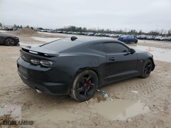 2022 Chevrolet Camaro 2SS with VIN 1G1FH1R70N0125489, listed as a Copart auction lot 45910115 with 28,270 mi miles and Salvage Title. Bid and sale history available at carsss.com. Image 3.