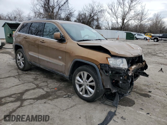 2011 Jeep Grand Cherokee 70th Anniversary with VIN 1J4RR4GG2BC676162, listed as a Copart auction lot 46848245 with 183,760 mi miles and Salvage Title. Bid and sale history available at carsss.com. Image 4.