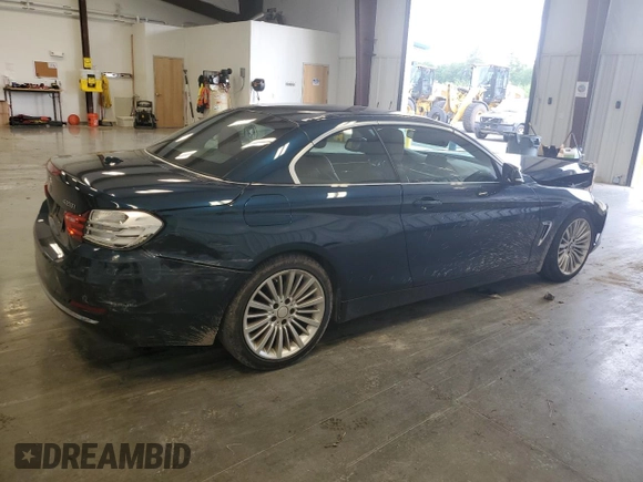 2014 BMW 4 Series 428i with VIN WBA3V7C56EP770827, listed as a Copart auction lot 64235014 with 110,250 mi miles and Salvage Title. Bid and sale history available at DreamBid. Image 3.