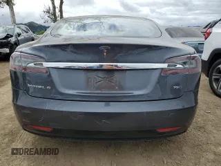 2018 Tesla Model S 75D with VIN 5YJSA1E23JF247215, listed as a Copart auction lot 52550135 with 118,216 mi miles and Salvage Title. Bid and sale history available at DreamBid. Image 6.
