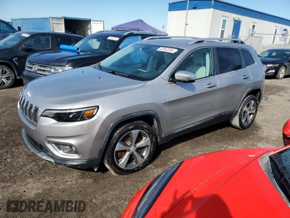 2019 Jeep Cherokee Limited with VIN 1C4PJLDB8KD123243, listed as a Copart auction lot 55253785 with Not provided miles and Non repairable. Bid and sale history available at DreamBid. Image 1.