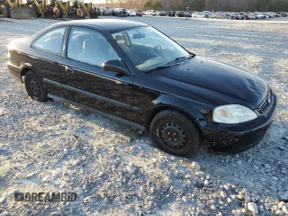 1999 Honda Civic DX with VIN 1HGEJ6122XL046591, listed as a Copart auction lot 84699384 with 236,166 mi miles and Salvage Title. Bid and sale history available at carsss.com. Image 4.
