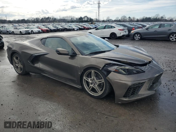 2021 Chevrolet Corvette 2LT with VIN 1G1YB2D40M5110151, listed as a Copart auction lot 50447265 with 9,081 mi miles and Salvage title. Bid and sale history available at DreamBid. Image 4.