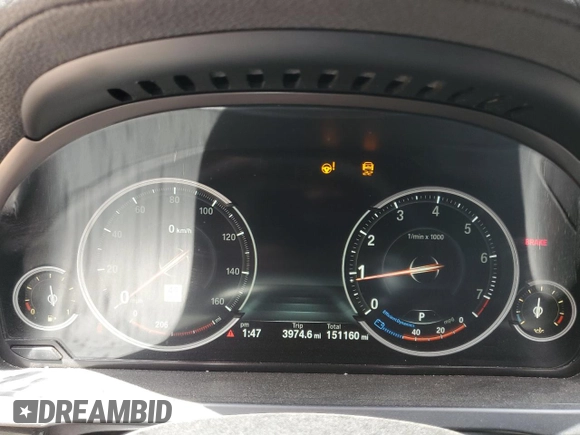 2014 BMW 7 Series 740Li with VIN WBAYE4C53ED137952, listed as a Copart auction lot 62829515 with 151,160 mi miles and Salvage title. Bid and sale history available at DreamBid. Image 9.