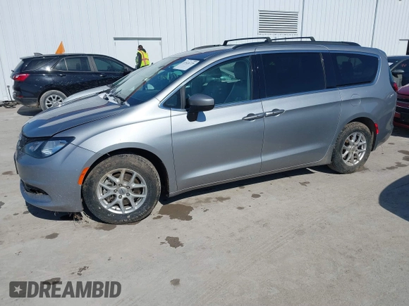 2021 Chrysler Voyager LXI with VIN 2C4RC1DG7MR566518, listed as a IAAI auction lot 41624729 with 93,489 mi miles. Bid and sale history available at carsss.com. Image 2.
