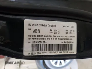 2005 Chrysler 300 C z VIN 2C3JA63H55H119210, wystawiony jako Copart lot #54727045 z przebiegiem 148 202 mil mil oraz Szkoda całkowita • Salvage title. Historia ofert i sprzedaży dostępna na DreamBid. Obrazek 12.