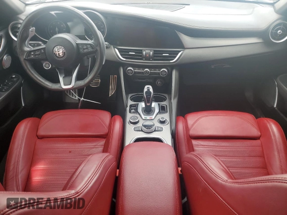 2022 Alfa Romeo Giulia Ti with VIN ZARFAMBN7N7666283, listed as a Copart auction lot 62803554 with 16,347 mi miles and Salvage Title. Bid and sale history available at carsss.com. Image 8.