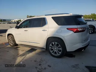 2018 Chevrolet Traverse Premier with VIN 1GNERKKW4JJ242477, listed as a Copart auction lot 50453125 with 133,698 mi miles and Salvage Title. Bid and sale history available at carsss.com. Image 2.