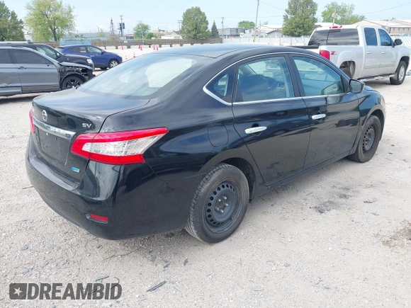2014 Nissan Sentra SV with VIN 3N1AB7AP5EL670756, listed as a IAAI auction lot 42250519 with 119,002 mi miles and . Bid and sale history available at DreamBid. Image 4.