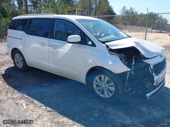 2016 Kia Sedona LX with VIN KNDMB5C15G6095661, listed as a IAAI auction lot 41745320 with 152,391 mi miles. Bid and sale history available at carsss.com. Image 1.
