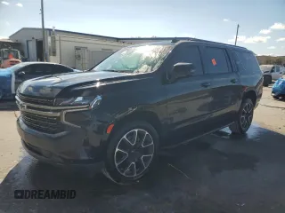 2022 Chevrolet Suburban RST with VIN 1GNSKEKD8NR197350, listed as a Copart auction lot 88249775 with 58,380 mi miles and Salvage title. Bid and sale history available at DreamBid. Image 1.
