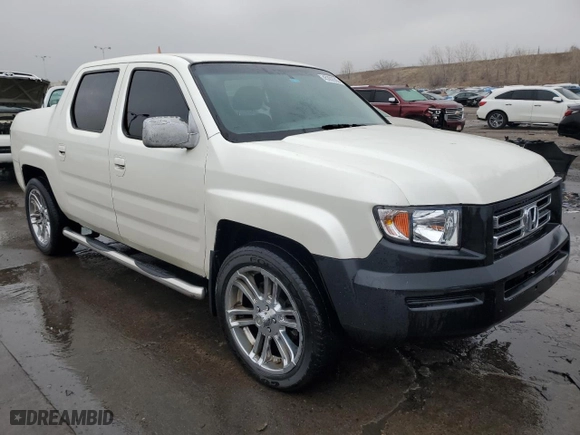 2007 Honda Ridgeline RTS with VIN 2HJYK16487H503399, listed as a Copart auction lot 45302555 with 166,308 mi miles and Salvage Title. Bid and sale history available at carsss.com. Image 4.