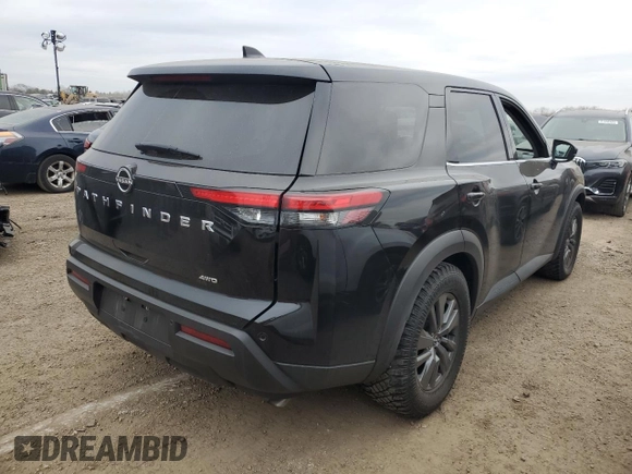 2022 Nissan Pathfinder S with VIN 5N1DR3AC3NC224298, listed as a Copart auction lot 82920974 with 37,515 mi miles and Salvage title. Bid and sale history available at DreamBid. Image 3.