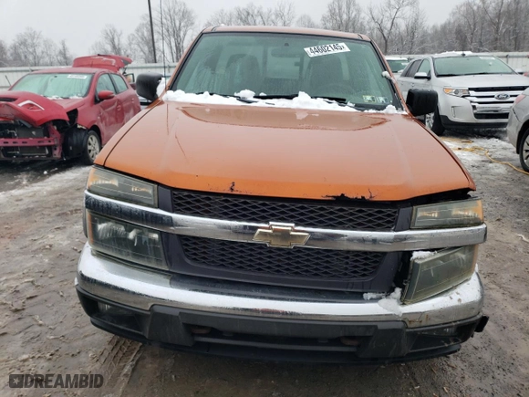 2005 Chevrolet Colorado LT w/1LT with VIN 1GCDT146858221769, listed as a Copart auction lot 44602145 with 161,517 mi miles and Salvage Title. Bid and sale history available at carsss.com. Image 5.