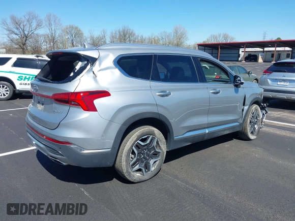 2023 Hyundai Santa Fe Limited with VIN 5NMS4DAL0PH524627, listed as a IAAI auction lot 41816417 with 16,319 mi miles. Bid and sale history available at carsss.com. Image 4.