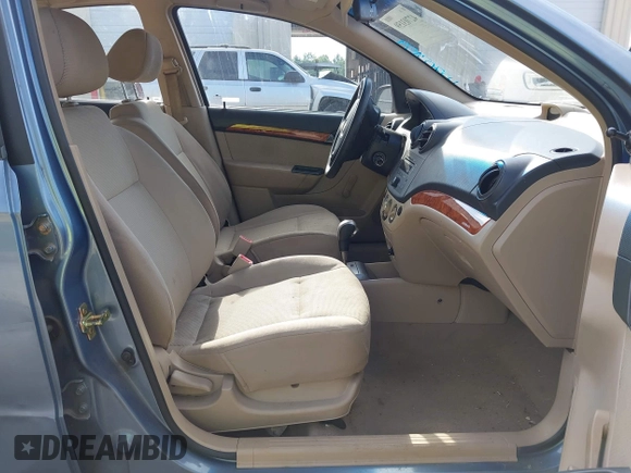 2007 Chevrolet Aveo LS with VIN KL1TD56677B048076, listed as a IAAI auction lot 42703159 with 68,183 mi miles and . Bid and sale history available at DreamBid. Image 5.