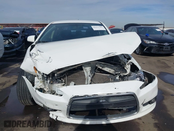 2013 Mitsubishi Lancer GT with VIN JA32U8FW7DU011260, listed as a IAAI auction lot 41233707 with 165,183 mi miles. Bid and sale history available at carsss.com. Image 6.