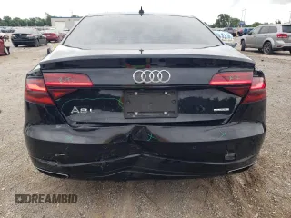 2017 Audi A8 with VIN WAU44AFD7HN010560, listed as a Copart auction lot 60020315 with 86,260 mi miles and Salvage title. Bid and sale history available at DreamBid. Image 6.