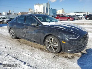 2023 Hyundai Sonata SEL Plus with VIN KMHL44J25PA336705, listed as a Copart auction lot 88126835 with 25,499 mi miles and Salvage Title. Bid and sale history available at carsss.com. Image 4.