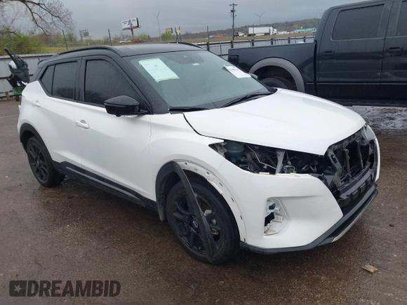 2023 Nissan Kicks SR with VIN 3N1CP5DV3PL492549, listed as a IAAI auction lot 41946715 with 19,063 mi miles. Bid and sale history available at carsss.com. Image 1.