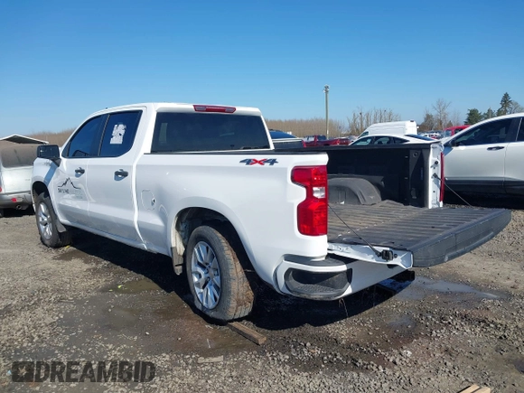 2024 Chevrolet Silverado 1500 Custom with VIN 1GCPDBEK2RZ329347, listed as a IAAI auction lot 41643156 with 15,084 mi miles and . Bid and sale history available at DreamBid. Image 3.