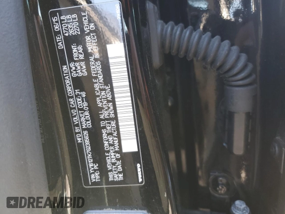2016 Volvo S60 T5 Premier with VIN YV1612TK7G2395626, listed as a Copart auction lot 42504365 with 134,044 mi miles and Salvage Title. Bid and sale history available at carsss.com. Image 13.